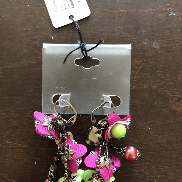 Fabric Earrings - Picture 2 of 2